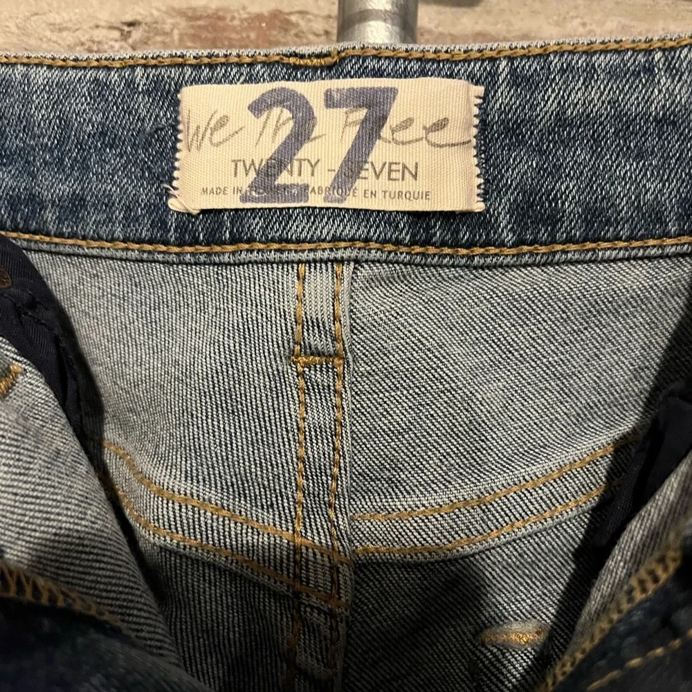 NWT Free People Raw High Rise Jeggings size 27w;indigo blue